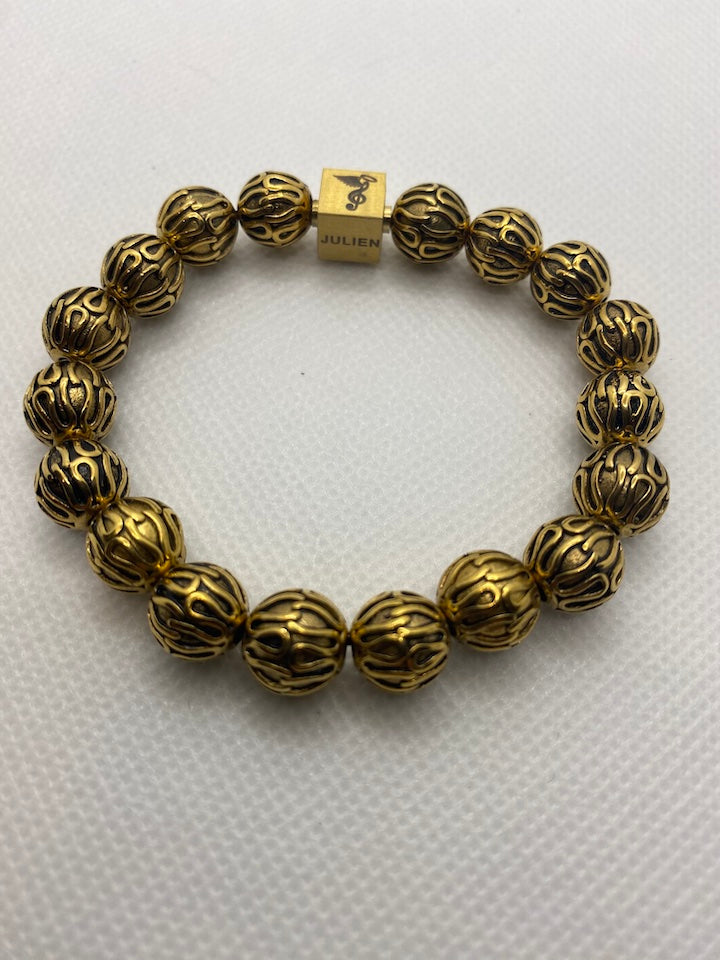 8MM Classic Gold Tone Stylist Bracelet